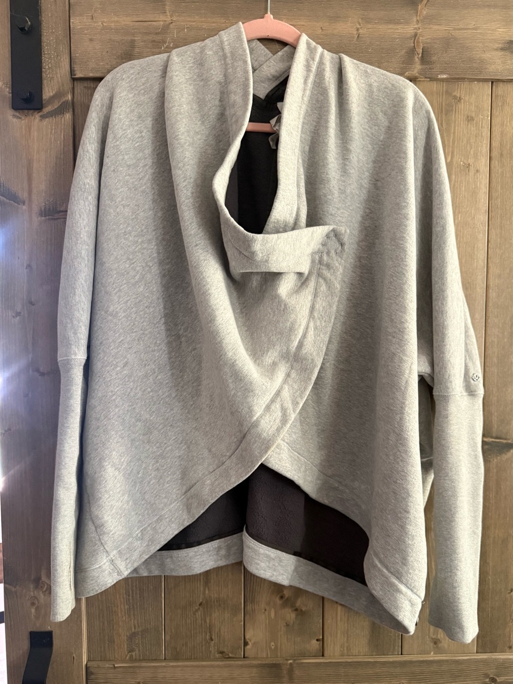 Lululemon Fleece Hoodie Gray Oversized Medium Large Soft Cozy Sweatshirt